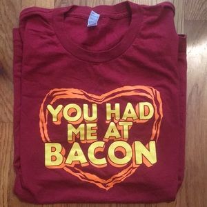 Bacon ❤️ American apparel tee